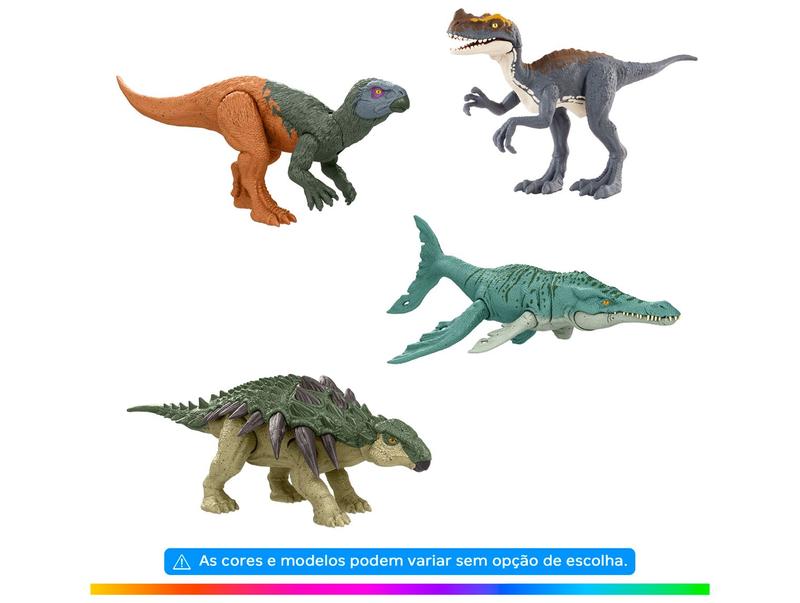 Dinossauro Jurassic World Rebirth Frenzy Pack - Articulado Mattel